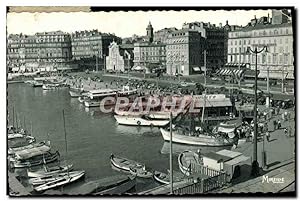 Carte Postale Ancienne Marseille Un Coin du Vieux Port et le Quai des Belges