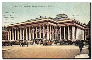 Carte Postale Ancienne Paris La Bourse