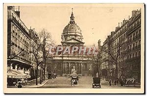 Carte Postale Ancienne Paris En Flanant Façade de l'église de la Sorbonne