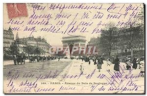 Carte Postale Ancienne Paris Avenue du Bois de Boulogne