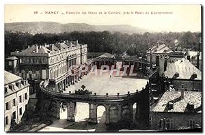 Carte Postale Ancienne Nancy Hemicycle des Dieux de la Carriere pres le palais du Gouvernement