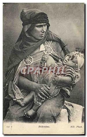 Carte Postale Ancienne Beaute orientale Bedouine Enfant