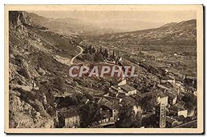 Carte Postale Ancienne Moustiers Sainte Marie Panorama Sur La Vallée