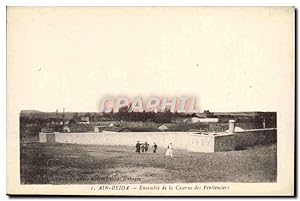 Carte Postale Ancienne Ain Beida Ensemble de la Caserne des penitenciers Prison