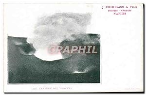 Carte Postale Ancienne Volcan Cratere del Vesuvio
