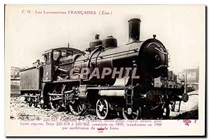 Carte Postale Ancienne Train Locomotive Machine 220 521