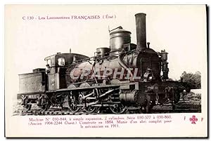Carte Postale Ancienne Train Locomotive Machine 030 844