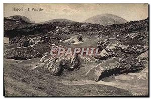 Carte Postale Ancienne Volcan Napoli Il Vesuvio