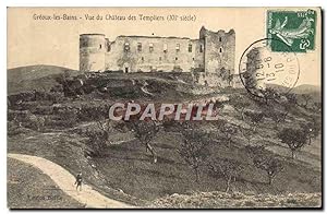 Carte Postale Ancienne Greoux les Bains vue du Château des Templiers