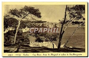 Carte Postale Ancienne Adia Toulon Cap Brun Anse De Magaud et rochers de Ste Marguerite