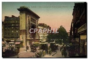 Carte Postale Ancienne Paris Boulevard Et Porte Saint Denis