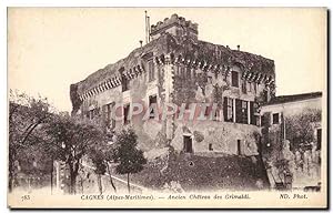 Carte Postale Ancienne Cagnes Ancien Château des Grimaldi