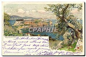 Carte Postale Ancienne Fantaisie Illustrateur Monaco
