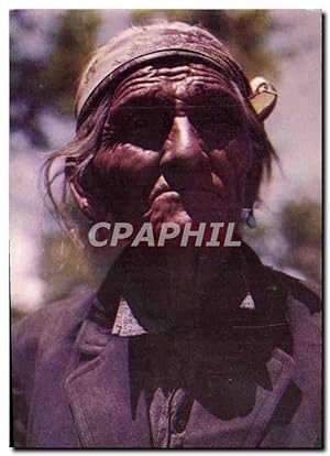 Carte Postale Ancienne Indiens Old Navajo sheepherder