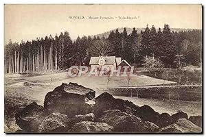 Carte Postale Ancienne forêt Howald Maison forestiere Welschbuch
