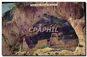 Carte Postale Ancienne Far West Cow Boy Tonto ruins National Monument