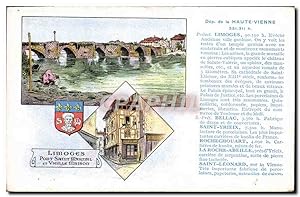Carte Postale Ancienne Haute Vienne Limoges