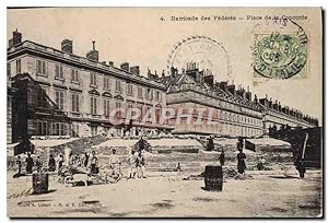 Carte Postale Ancienne Barricade des Federes Place de la Concorde Paris