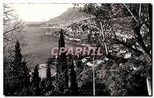 Carte Postale Moderne Monaco La Principauté vue de Roquebrune