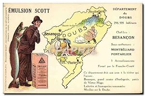 Carte Postale Ancienne Emulsion Scott département Doubs Besancon Montbeliard Pontarlier