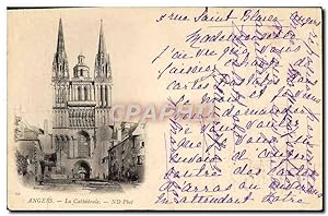 Carte Postale Ancienne Angers La Cathédrale