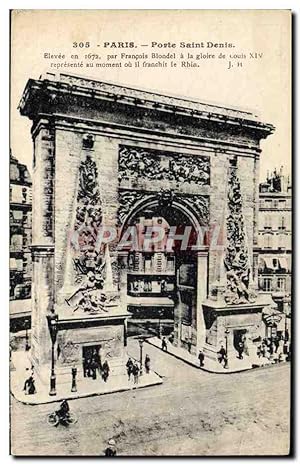 Carte Postale Ancienne Paris Porte Saint Denis