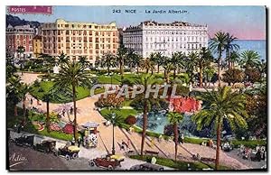 Carte Postale Ancienne Nice Le Jardin Albert 1er