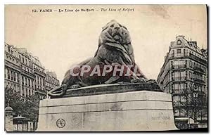 Carte Postale Ancienne Paris Le Lion de Belfort