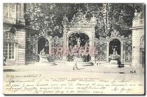 Carte Postale Ancienne Nancy Fontaine De Neptune Carte 1900