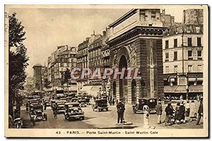 Carte Postale Ancienne Paris Pote Saint Martin