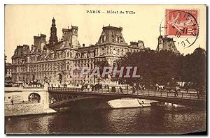 Carte Postale Ancienne Paris Hôtel De Ville