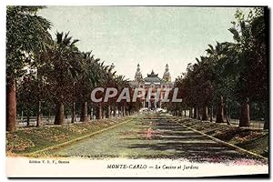 Carte Postale Ancienne Monte Carlo Le Casino Et Jardins