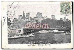 Carte Postale Ancienne Paris L'Hôtel De Ville