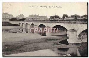Carte Postale Ancienne Saumur Le Pont Napoleon