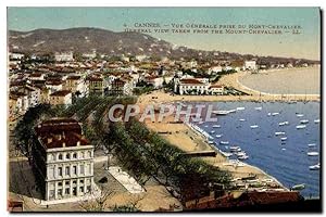 Carte Postale Ancienne Cannes vue générale Prise Du Mont Chevalier
