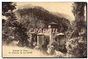 Carte Postale Ancienne Gorges Du Tarn Château De La Caze