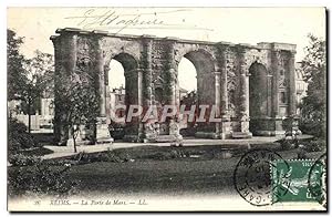 Carte Postale Ancienne Reims La Porte de Mars