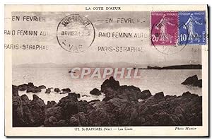 Carte Postale Ancienne St Raphael Les Lions