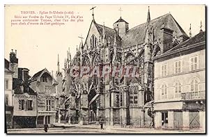 Carte Postale Ancienne Troyes Eglise St Urbain
