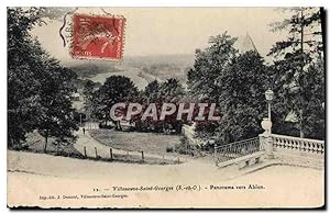 Carte Postale Ancienne Villeneuve Saint Georges Panorama Vers Ablon