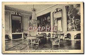 Carte Postale Ancienne Château De Compiegne Salon De Reception De La Reine