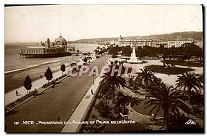 Carte Postale Ancienne Nice Promenade Des Anglais Et Palais De La Jetée