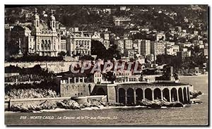 Carte Postale Ancienne Monte Carlo Le Casino et le tir aux pigeons