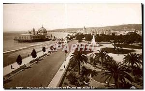 Carte Postale Ancienne Nice Promenade des Anglais et palais de la jetée