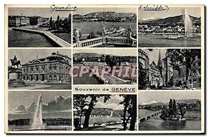Carte Postale Ancienne Souvenir De Geneve
