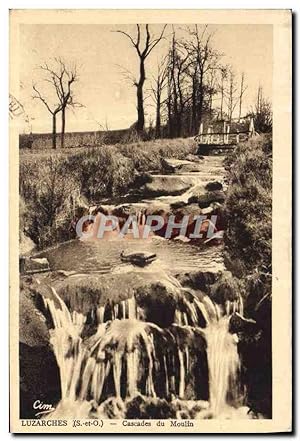 Carte Postale Ancienne Luzarches Cascades Du Moulin