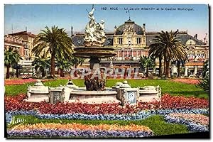 Carte Postale Ancienne Nice Le Jardin Albert 1er et le Casino Municipal