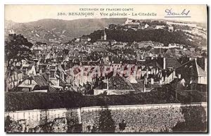Carte Postale Ancienne Besancon vue générale La Citadelle