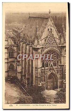 Carte Postale Ancienne Vincennes La Ste Chapelle Et Le Tresor