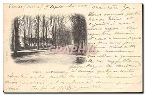 Carte Postale Ancienne Rimes Les Promenades